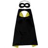 Proumhang Mantello Maschera set Halloween Natale Carnevale Bambini Festa di compleanno Cosplay Performance Costume Mantello Mantelli da Supereroe per Bambini da 1 a 9 anni Nero