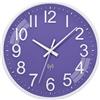ACCSHINE Orologio da parete radiocontrollato, silenzioso, 30 cm, funzionamento a batteria al quarzo, facile da leggere, per stanze, casa, cucina, camera da letto, ufficio, scuola (Lila)