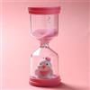 HanCheng Clessidra-Timer da 5 Minuti per Bambini: in Plastica Infrangibile, Colorata con Anatroccolo Rosa Macaron, Ideale per Gestire Attività, Studio e Gioco