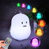 Glinrui Pinguino Luce Notturna LED Bambini, Lampada Silicone per Neonati, Luci della camera da letto Touch abat jour da comodino bambino luce da notte, Regali per bambine, ragazze adolescenti - Medio