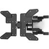 Hama Supporto da parete per TV orientabile, inclinabile, sottile (supporto per TV da 37 - 90 pollici, VESA 100 x 100 fino a VESA 600 x 400, fino a 50 kg, 2 bracci estraibili OLED ottimizzati, tasselli