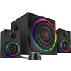 Speedlink GRAVITY CARBON RGB 2.1 Sistema subwoofer - Sistema di altoparlanti con connessione Bluetooth per smartphone/tablet