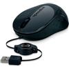 Speedlink BEENIE Mobile Mouse silenzioso - mouse compatto con cavo USB, lunghezza regolabile con riavvolgimento, scatto silenzioso, 1200dpi, nero