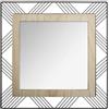 WELL HOME MOBILIARIO & DECORACIÓN WELL HOME Specchio quadrato in metallo e legno L 45.5 x D 2 x H 45.5 cm