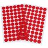 cyclingcolors Tondini Adesivi Tondo Adesivo Tondo Punti Autoadesivi Gancio Anello Nastro Puntini per Decorazioni da Parete Foto Oggetti Fai da te Artigianato 60 coppie 15mm, rosso