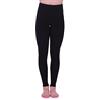 Roch Valley - Collant da donna in cotone, senza piedi, taglia L, colore: Nero