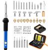 LURICO Set di Saldatori da 60 W, Kit Saldatore Stagno con Temperatura Regolabile 220~450 ℃, Set di Saldatura per Legna in Pelle, Ferro da Stiro Fai da Te, Incisione in Pelle, Scultura
