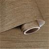 VaryPaper Carta da Parati in Tessuto Marrone Oro 40cmx200cm Pellicola Adesiva Decorativa Effetto Lino Carta per Mobili Adesiva Carta da Parati Camera Letto Soggiorno Adesivi per Armadio Scaffali