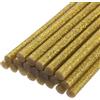 QUARKZMAN 20pz Stick Colla a Caldo per Pistola Colla a Caldo 11mm x 100mm/0,43 x 4 Mini Bastoni di Colla a Caldo Adesiva Oro Glitterato