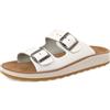 Fly Flot Barrea, Ciabatte Donna in Ecopelle, con Doppia Fibbia Regolabile, Aperte, Sottopiede in Pelle, Sandali, Nero, 36 EU