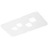 G.E.A. Luce Plafoniera Gea Luce Bilbao Pp Gx53 Led Bianco Lampada Soffitto Moderna
