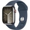 Apple Watch Serie�9 Cell 41mm Steel Silver Sport Band Storm Band S/M MRJ23QL/A