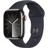 Apple Watch Serie�9 Cell 41mm Steel Graphite Sport Band MidNight M/L MRJ93QL/A