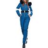 Generic Tuta da sci da donna, tuta da sci per attività all'aperto, antivento, impermeabile, traspirante, invernale, calda, con cappuccio, snowboard, sci, sport all'aria aperta, giacca da snowboard, Blu, M