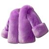 ShiFan Ragazza A Maniche Lunghe Cappotto Giacca Mantello Bambini Pelliccia Sintetica Cappotti Caldi Viola 110