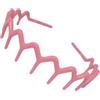 Topkids Accessories Cerchietto per capelli a zig zag, con denti di squalo, fascia per capelli con pettine, fascia per capelli a zigzag, impugnatura ondulata, con sega, dentatura dentata (rosa, denti