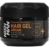 NISHMAN Hair Styling Gel 5 + Argan 300 ml - Tenuta ultra forte con olio di argan per una lucentezza duratura e capelli curati e dall'aspetto sano
