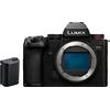Panasonic LUMIX DC-S5 II Corpo Macchina Mirrorless Full Frame,4K 60P e 6k 30P, Schermo Ribaltabile, Wi-Fi, AF Ibrido di Fase Con 779 Punti, IS Attivo,Solo Corpo con Batteria di Ricambio, Nero