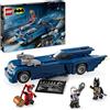LEGO DC Batman con Batmobile vs. Harley Quinn e Mr. Freeze, Macchina Giocattolo da Costruire del Supereroe della Serie Animata con 3 Minifigure, Gioco per Bambini da 8 Anni, Regalo da Collezione 76274