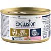 Exclusion Gatto Diet Urinary Adulto Maiale, Piselli & Riso Lattina 85 Gr