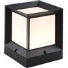 WADRBSW Lampada da palo quadrata per esterni Lampada da pilastro per cancello impermeabile Lampada da tavolo per percorso Colonna Faro Recinzione Ingresso Villa Lanterna Illuminazione esterna per giardino