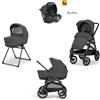 Inglesina Aptica xt system4 darwin recline colore magnet grey telaio nero - inglesina