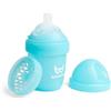 Herobility Double Anti-Colic Baby Bottle | Award-Winning Hero Baby Bottles | Soft Breast- Like Teat, Easy Mixing Lid & Net | Safe & Environment Friendly Materials | 140ml/5 fl oz Blue