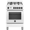 La Germania AMN664GBV-24 Cucina Gas 4 Fornelli con forno Elettrico da 60 cm Bianco