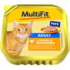 MultiFit Paté Cat Vaschetta Multipack 16x100G POLLO E CUORE DI LATTE