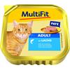 MultiFit Paté Cat Vaschetta Multipack 16x100G SALMONE