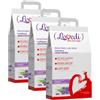 LOVEDI Kit Risparmio 3x10L Lovedi Lettiera Gatto Assorbente LAVANDA