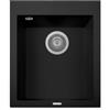 Plados ON4110-70 Lavello 1 Vasca 41 x 50 cm con fascia miscelatore Serie One 41-10 finitura 70 MicroULTRAGRANIT NERO MATT