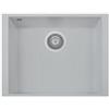 Plados ON5610ST-41 Lavello 1 Vasca installazione sottotop 560 x 435 mm Serie One 56-10 ST sotto-top finitura 41 ULTRAMETAL ALLUMINIO