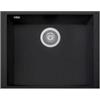 Plados ON5610ST-44 Lavello 1 Vasca installazione sottotop 560 x 435 mm Serie One 56-10 ST sotto-top finitura 44 ULTRAMETAL NERO