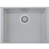 Plados ON6010ST-41 Lavello 1 Vasca installazione sottotop 600 x 440 mm Serie One 60 -10 ST sotto-top finitura 41 ULTRAMETAL ALLUMINIO