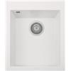 Plados ON4110-N1 Lavello 1 Vasca 41 x 50 cm con fascia miscelatore Serie One 41-10 finitura N1 nanoSTONE BIANCO LATTE