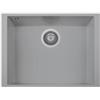 Plados ON6010ST-N4 Lavello 1 Vasca installazione sottotop 600 x 440 mm Serie One 60 -10 ST sotto-top finitura N4 nanoSTONE URBAN GREY