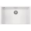 Plados ON7610ST-N1 Lavello 1 Vasca Monovasca installazione sottotop 760 × 435 mm Serie One 76 -10 ST sotto-top finitura N1 nanoSTONE BIANCO LATTE
