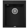 Plados ON4110-N6 Lavello 1 Vasca 41 x 50 cm con fascia miscelatore Serie One 41-10 finitura N6 nanoSTONE DEEP BLACK NERO