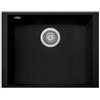Plados ON5610ST-N6 Lavello 1 Vasca installazione sottotop 560 x 435 mm Serie One 56-10 ST sotto-top finitura N6 nanoSTONE DEEP BLACK NERO