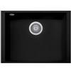 Plados ON6010ST-N6 Lavello 1 Vasca installazione sottotop 600 x 440 mm Serie One 60 -10 ST sotto-top finitura N6 nanoSTONE DEEP BLACK NERO