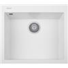 Plados ON6010-98 Lavello 1 Vasca 60 x 51 cm con fascia miscelatore Serie One 60 -10 finitura 98 MicroULTRAGRANIT BIANCO
