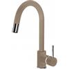 Plados PRONTA CONSEGNA - SPEDIZIONE IMMEDIATA Plados PUNTOBPEX-72 Miscelatore cucina monocomando con canna tubolare e bocchetta estraibil modello PUNTOBPEX finitura 72 MICROULTRAGRANIT TARTUFO