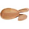MAGICLULU Vassoio Decorativo in Legno a Forma Di Coniglio Per Pasqua Tagliere Rustico Per Antipasti Vassoio Per Decorazione Primaverile Per Cucina E Bagno 30x15x1.5cm