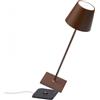 ZAFFERANO LAMPADA DA TAVOLO POLDINA PRO MARRONE CORTEN