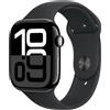 Apple Watch Series 10 46mm Jet Black Aluminium - Sport Band M/L - Black - EUROPA