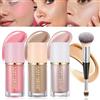 CHSEEO 3 Pezzi Contouring Viso Stick, Blush Stick, Contour Highlighter, Bacchetta di Bellezza per Fard, Impermeabile Leggero di Trucco, Finitura Naturale Liscia A Lunga Durata