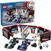 LEGO City Garage con Monoposto Mercedes-AMG e Alpine F1 60444 di Lego