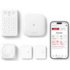 X-Sense Sistema di Allarme WiFi con App per Casa e Appartamento, Sistema di Allarme Smart con Sensore per Porta e Finestra, Sensore di Movimento, Tastiera con Tasto Panico, Incluso Stazione Base, AS05