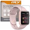 REY Pack 6X Pellicola salvaschermo per Apple Watch Series 1 - Series 2 - Series 3 38mm, qualità Premium